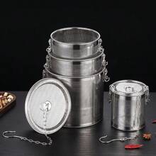 1 pieza Bola de malla de acero inoxidable anti-fugas para especias, bola de té, infusor de té, filtro de té premium, separador de té creativo, accesorios de cocina, herramienta de cocina - Multicolor - Ver 3