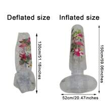 1pc Inflatable Flamingo Punching Bag - PVC Vertical Punching Bag For Karate, Taekwondo And Fitness Training, Boxing Accessories, Colorful Tropical Design