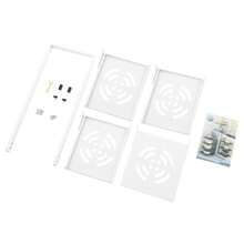 kangten 4 Tier Pot Rack Organizer, Pot And Pan Stand Rack, Pot Lid Holder - White - View 9