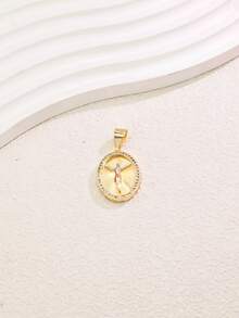 18K Gold Plated 1pc Fashion Casual Elegant Ladies' Jewelry DIY Pendant