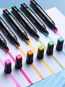 Marcadores Profesionales para Arte y Diseño – Sets de 36 a 168 Colores, Doble Punta para Detalles y Sombreado, Tinta a Base de Alcohol - Set de Marcadores Doble Punta – Hasta 168 Colores con Tinta Permanente, Punta Fina y Punta Biselada, Mezcla Suave y Secado Rápido.