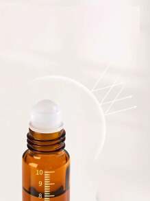 2pcs 10ml Tea Color Roll-On Bottles, Portable Roll-On Bottles, Sample Bottle, Refill Bottle, Suitable For Essential Oils, Aromatherapy, Serum, Fragrance, Refillable Home Bathroom Decor