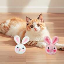 Kit de crochet Jeslon pour débutants, kits d'animaux au crochet, kit de crochet amigurumi pour les débutants, apprenez à crocheter avec des tutoriels vidéo étape par étape, kit de crochet pour débutants pour adultes - petit lapin