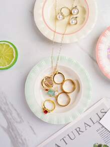 1pc Ring Storage Tray, Creative Jewelry Storage Tray, Jewelry Tray, Ring Necklace Earrings Storage Tray, Cosmetics Storage Tray, Watch Bracelet Storage Tray, Hairpin Lipstick Storage Tray, Girl Gifts