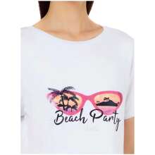 Liu Jo T-Shirt St P M/C Women's Short Sleeve T-Shirt In White - White - View 2