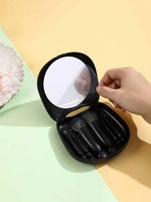 6支装便携迷你化妆刷套装，带镜子和收纳盒 - 尼龙刷毛，适用于修容、散粉、唇妆、眼影、细节修饰和眉形塑造 - 方便旅行的美容套装，包含修容刷、眼影刷、细节修饰刷和眉刷 - 送给姐妹、妈妈的理想礼物，适合生日、周年纪念日、圣诞节等场合。化妆配件、化妆刷套装、化妆刷套装、化妆刷套装、完整化妆套装、化妆刷套装、完整化妆套装、化妆刷套装、化妆刷套装、化妆礼品套装 - 彩色 - 查看 5