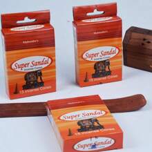 15支/包 Mahendra 香锥，水果香型冥想放松香，适用于家居空气净化、芳香疗法、瑜伽、办公室、茶室、健康中心 - 节日礼品 - 彩色 - 查看 4