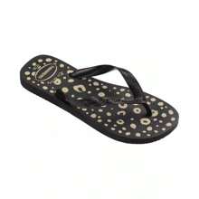 Havaianas Women's Top Animals Round Toe Sandals |  | Women Flip-Flops - 黑色 - 查看 2