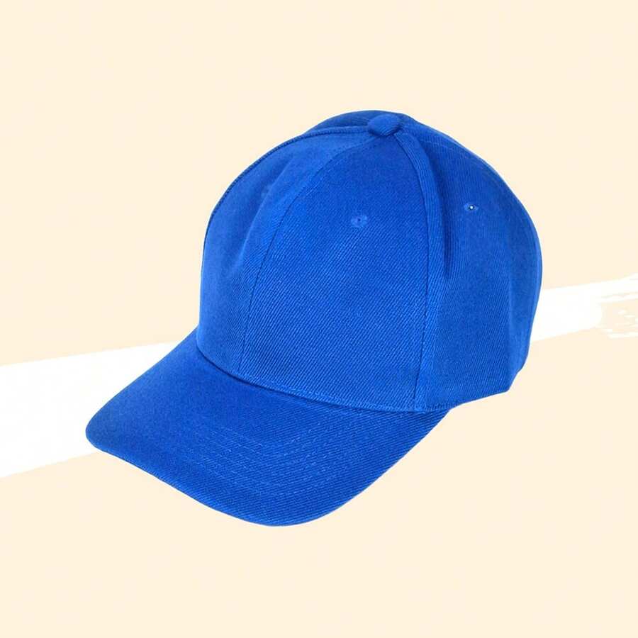 Men's Casual Pure Color Baseball Cap - Azul celesta - 查看 1