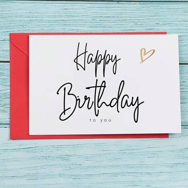 1 Stück thematische Geburtstagskarte - "Alles Gute zum Geburtstag!" Exquisites Design, geeignet für Freunde, Familie und Klassenkameraden