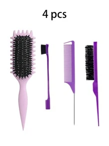 1PC Bounce Hollow Combs Curl Define Styling Brush Smooth Hair Fluffy Comb Massage Home Hair Styling Tool Combs For Woman,Hair Brush,Comb,Hair Tools,Hair Products And Accessories For Barber Salon Beauty Travel Essentials,Back To School,Travel Holiday Essentials,Hair Accessories For Women