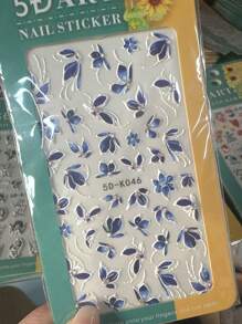 Gold Foil Nail Stickers With Adhesive Backing, Suitable For Nail Art, Scrapbooking, Phone Cases