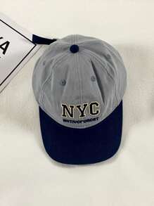 قبعة بيسبول أمريكية مطرزة بحرف واحد ، مناسبة للخروج والسفر والإطلالات اليومية