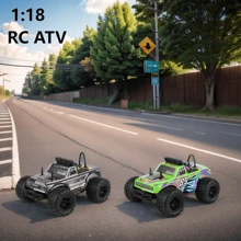 1:18 All-Terrain Remote Control Car, Kids Electric Toy Car With 2 Rechargeable Batteries, ABS Anti-Crash Material - Perfect Gift For Boys And Girls Ages 3-12
