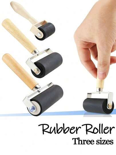 Professional Rubber Roller Brayer Diamond Painting Ink Painting Printmaking Roller Art Stamping Tool DIY Craft Tool For Diamond Paint Tools