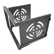 kangten 2 Tier Pot Rack Organizer, Pot And Pan Stand Rack, Countertop/ Under Sink Pot Lid Holder - Grey - View 5