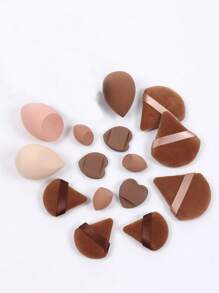 一套16个化妆海绵。包含粉扑、非乳胶混合海绵和粉扑，适用于粉底液、粉底液和遮瑕膏。适合所有肤质。化妆品、价格实惠、房间装饰、梳妆台、旅行、卧室、化妆配件、粉扑、美妆蛋、粉扑、化妆海绵、价格实惠、圣诞礼物、化妆品、化妆工具、便宜货、礼物、女士礼物、圣诞礼物