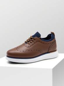 Boys'  Oxfords Dress Shoes Classic Styles For Formal Events And Daily Wear(Toddler/Little Kid/Big Kid) - 棕色 - 查看 3