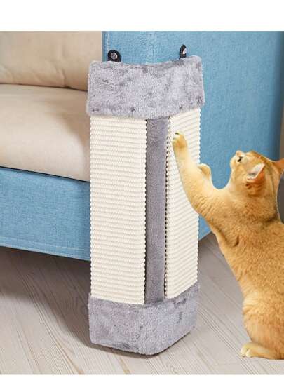Foldable Cat Scratching Pad, Sisal Corner Scratching Board Can Be Wall Mounted To Protect Furniture, Keeps Your Cat Happier
