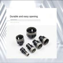 M14 Hartgelöteter Diamant-Lochöffner, 125er Typ Winkelschleifer, M14-Gewinde Hartlöten, Keramik-Fliesen Bohrwerkzeug, Bohrer, Handschleifer Spezialbohrwerkzeug, Geeignet für: Marmor/Granit/Kiesel/Quarz/Beton/Glasstein Wasserbohreinheit, Werkzeugzubehör, Modell: 6-100mm