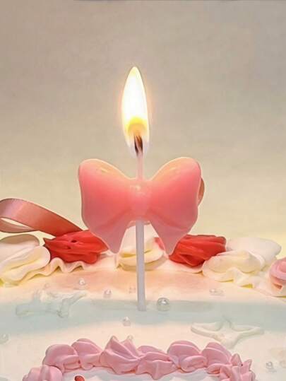 5pcs/10pcs White Heart Shaped Candles, Birthday Candles, Cake Decorations, Cake Toppers, Autumn Cake Decor, Baking Supplies