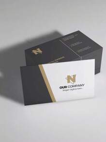 200/500/1000pcs Customizable Double-Sided Printed Paper Business Cards, Personalized Name And Logo, For Professional Networking - Multicolor - View 6