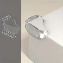 10 piezas de protectores de bordes de silicona suave y transparente, protectores de seguridad para niños, con adhesivo de gran resistencia, adecuados para muebles, gabinetes, cristal y mesas de centro - Parachoques de impacto para niños