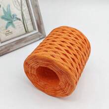 100g/套扁平拉菲草纱线天然用于编织钩针夏季帽子包拖鞋杯套 DIY 轻质柔软耐磨线蓝色粉色 - 多色 - 查看 10