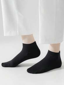 15 Pairs Women's Solid Color Simple Sports Comfortable Breathable Ankle Socks - Multicolor - View 2