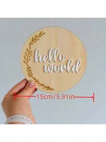 Customized Children's Wooden Birth Announcement Plaque, Creative Commemoration Plaque, Wooden Business Card, Wooden Name Announcement Board, Natural Wood Decor, Shower Gift, Made Of Natural Wood Back To School