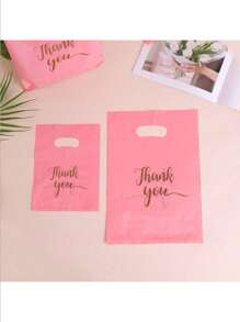 20pcs/50pcs Gift Bags, Plastic Bags, Shopping Bags, Tote Bags, Supermarket Shopping Packaging Bags, Holiday Party Gift Packaging Bags