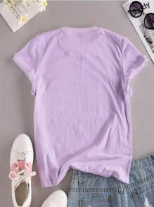 Women T-Shirts - Màu tím  Violet - Xem 2