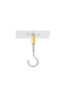 1pc Adhesive Ceiling Hook, Stainless Steel Eye Hook For Hanging Small Plants, Lanterns, Wind Chimes, Decor Without Drilling