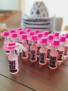 12Pcs/Set Mix Plastic Mini Western Cowboy Hats, Plastic Mini Party Hats, Party Favors, Party Accessories, Doll Decorations, Wine Bottle Decorations, Anniversary & Birthday & Wedding & Bachelor Party Favors Decorations, Mother Day Gift, Diy Crafts, Jewelry Making, Graduation Decorations 2025, Cute Multicolor Cap Accessories Collection - Multicolor - View 8