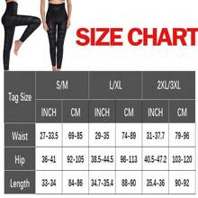Anti Cellulite Women Compression Leggings Leg Shaper High Waist Black Pants Shapewear - Black(1 Pack) - View 8