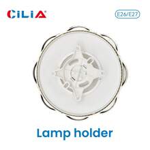 2pcs Petal Relief Lamp Holder,E26/E27 Bulb Socket Base,110V/220V Universal Light Socket,Secure Base For Home, Office & Industrial Glamour,White/Gold/Silver - Meteor - View 8