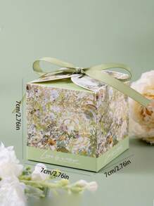 10pcs/Pack Wedding Favors Candy Gift Box Party Decoration Boxes With Ribbons