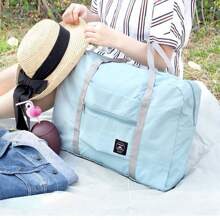 Functional Folding Travel Bag, Portable Luggage Suitcase, Large Capacity Storage Bag, Nylon Fabric Suffle Women Bags - View 8