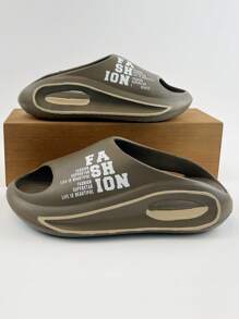 女士夏季户外轻便舒适拖鞋，软底 EVA 云波运动凉鞋，透气人字拖