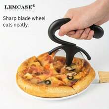 1 pièce Roulette à pizza en acier inoxydable 304, lame de coupe de gâteau et de pizza pour la cuisine et la cuisson