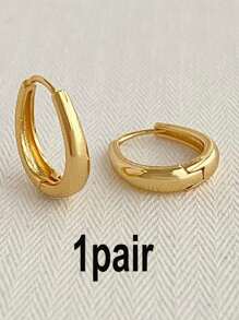 复古性感法式小粗环耳环，佩戴舒适，适合日常和派对场合，是时尚女性的圣诞礼物