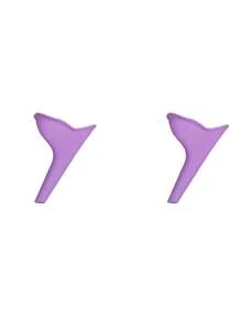 1/2 pièces Urinoir portable en silicone pour femmes, urinoir de voyage extérieur de camping, entonnoir urinaire debout