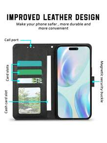 Wallet Flip Leather Phone Case Compatible With Galaxy S25/S25 Plus/S25 Ultra, Phone Card Bag With Photo Frame Highend Case Compatible With Iphone 16 Pro Max/IPhone 16 Plus/Iphone 16 Pro/IPhone16, Cool With Bracket Function With Hand-Made Skin Leather Material Can Be Installed With Credit Card Bank Currency Mobile Phone Leather Case Compatible With Iphone