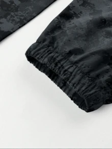 1 件男士多口袋工装裤，休闲宽松春季，夏季运动长裤，适合户外、徒步旅行、跑步、健身、日常通勤、百搭、七分迷彩裤 - 彩色 - 查看 3