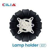 CILIA 4pcs Lamp Holder Light Sockets, - E26/E27,Petal - Shaped Bulb Socke Base, 110V - 220V, Suitable For Home, Office & Industrial Use,White/Black - Cauliflower - View 10