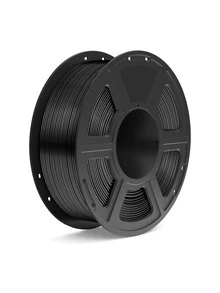 PETG Black Filament 3D Printer Filament Set, 1.75mm High Precision, Vacuum Sealed, Good Adhesion, Less Warpage, Smooth Printing Material Quality - Black - View 1