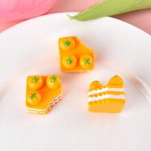 10件仿真卡通蛋糕咬合树脂配件批发，手工DIY工艺品，手机壳，冰箱贴材料 - 彩色 - 查看 8