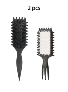 1PC Bounce Hollow Combs Curl Define Styling Brush Smooth Hair Fluffy Comb Massage Home Hair Styling Tool Combs For Woman,Hair Brush,Comb,Hair Tools,Hair Products And Accessories For Barber Salon Beauty Travel Essentials,Back To School,Travel Holiday Essentials,Hair Accessories For Women