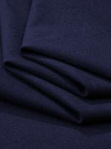 Men's Letter & Heart Print Casual Sleeveless Tank Top - Navy Blue - View 3