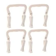 4PCS Creative Hand Trash Bag Clips, Double Clips Design Won't Slip, Stable Moving Without Dirtying Hands, Hoop-Pressing Ring Bucket Edge Anti-Slip Clips, Suitable For Kitchen, Bedroom, Bathroom, Office Trash Cans